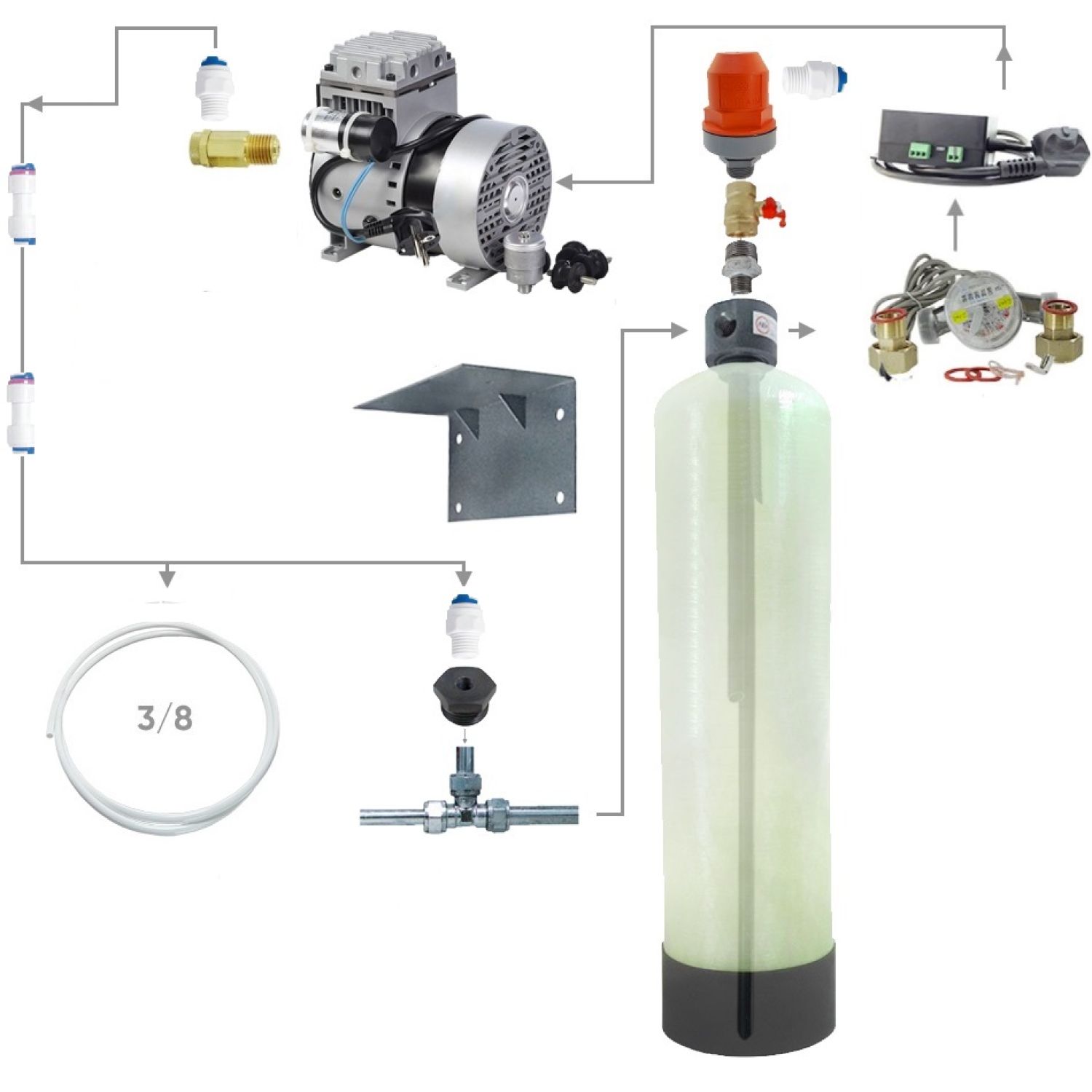 Аэрация напорная AWT 1054/AP2/JP-40DC/dn20 Аэраторы